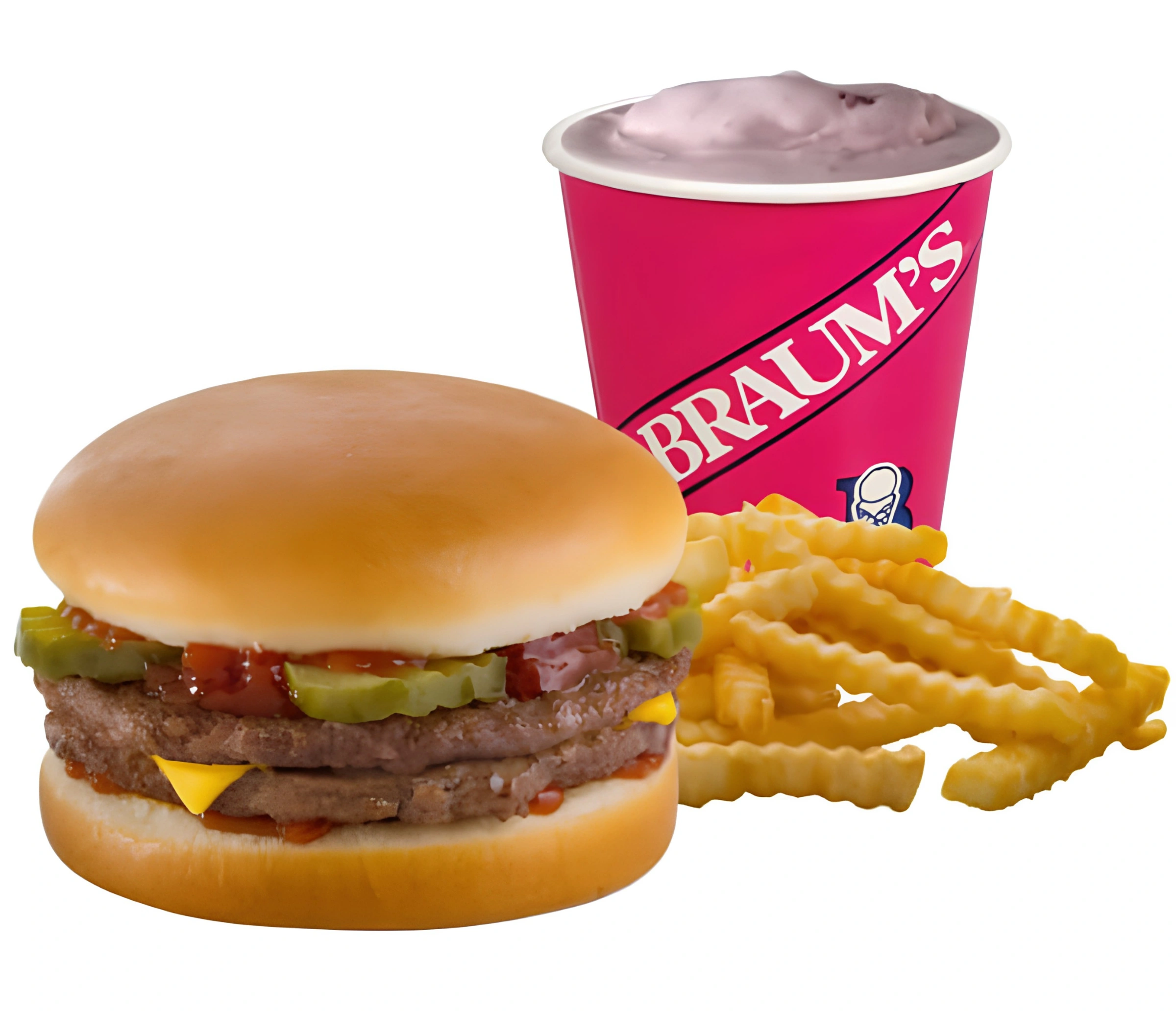 1/6 Lb. Double Jr Cheeseburger Combo #14 – Braum’s menu