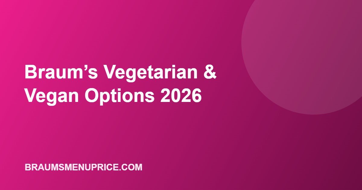 Braum’s vegetarian and vegan options